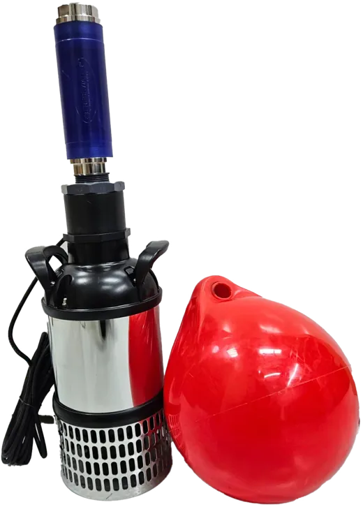 Bassin-unit: pomp met ionisatie-element en drijver